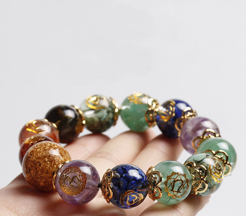 Seven Chakra Crystal Bracelet