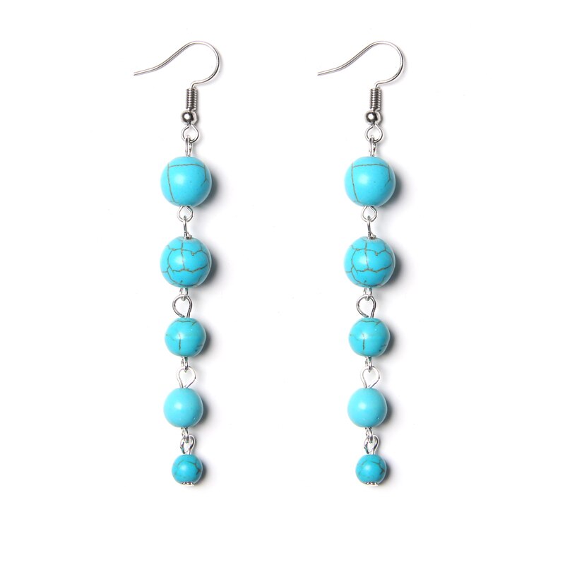 Chakra Beaded Drop Earrings