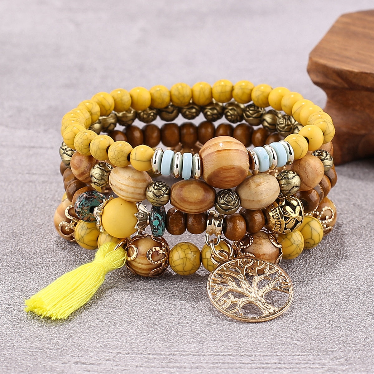 Boho Multilayer Beaded Bangles