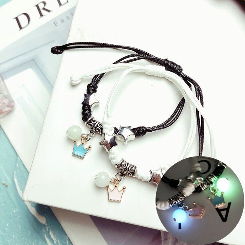 Luminous Moon Star Bracelet Set