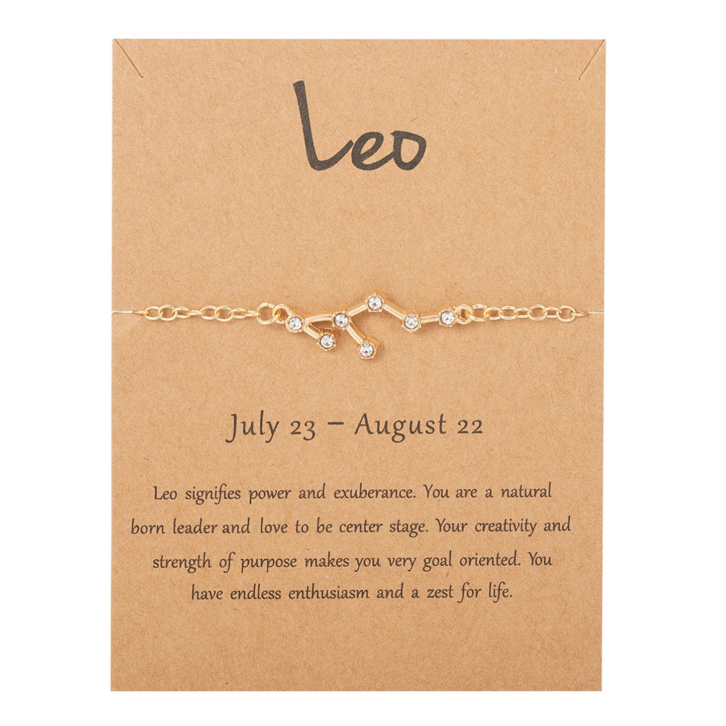 Zodiac Sign Constellation Bracelet