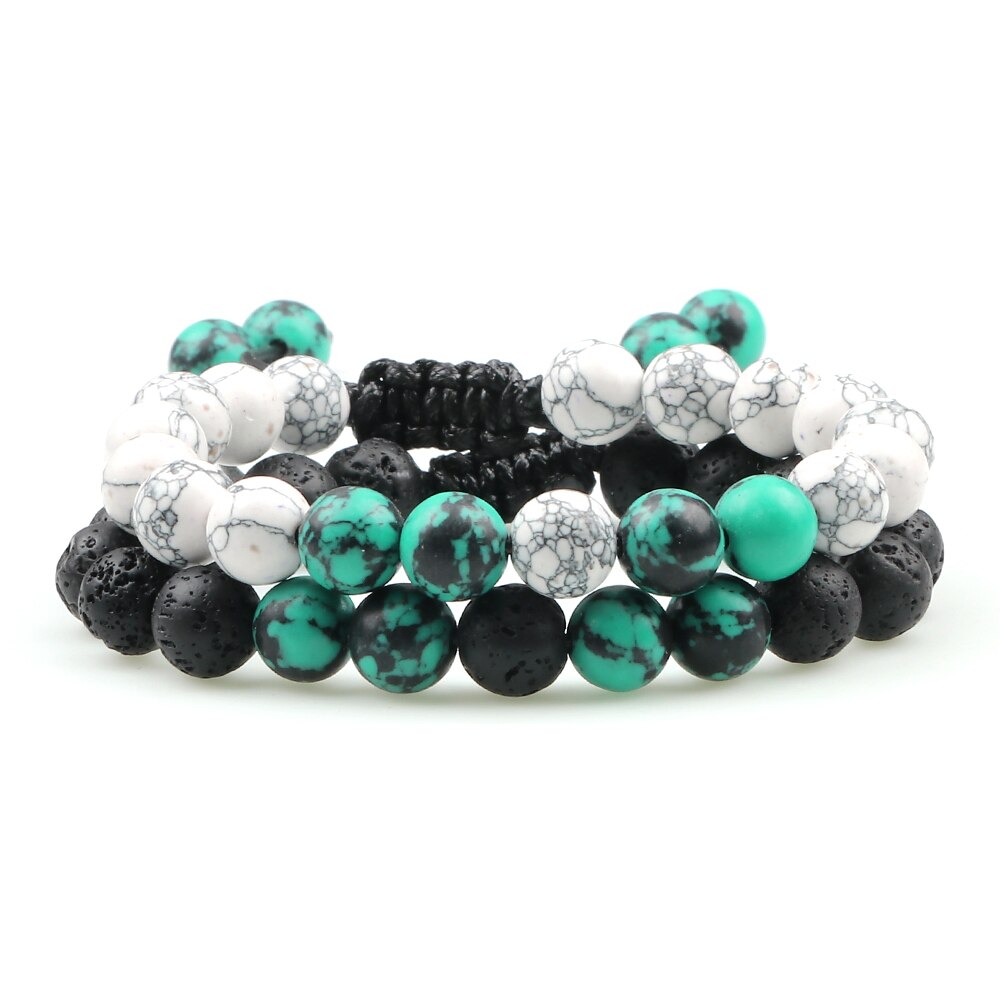 2 Piece Crystal Beaded Bracelets