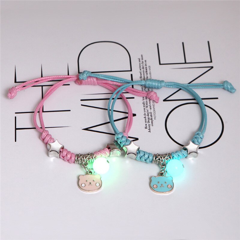 Luminous Moon Star Bracelet Set
