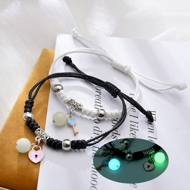 Luminous Moon Star Bracelet Set