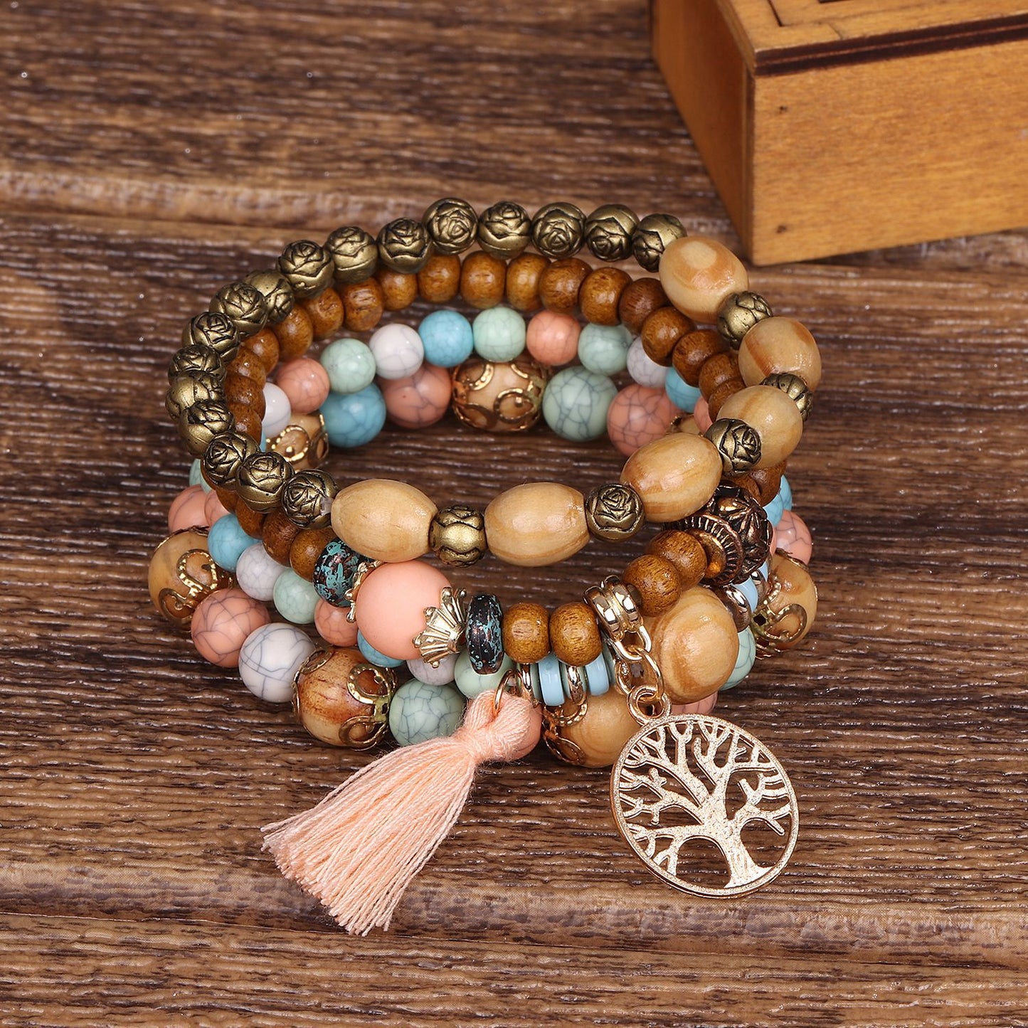 Boho Multilayer Beaded Bangles