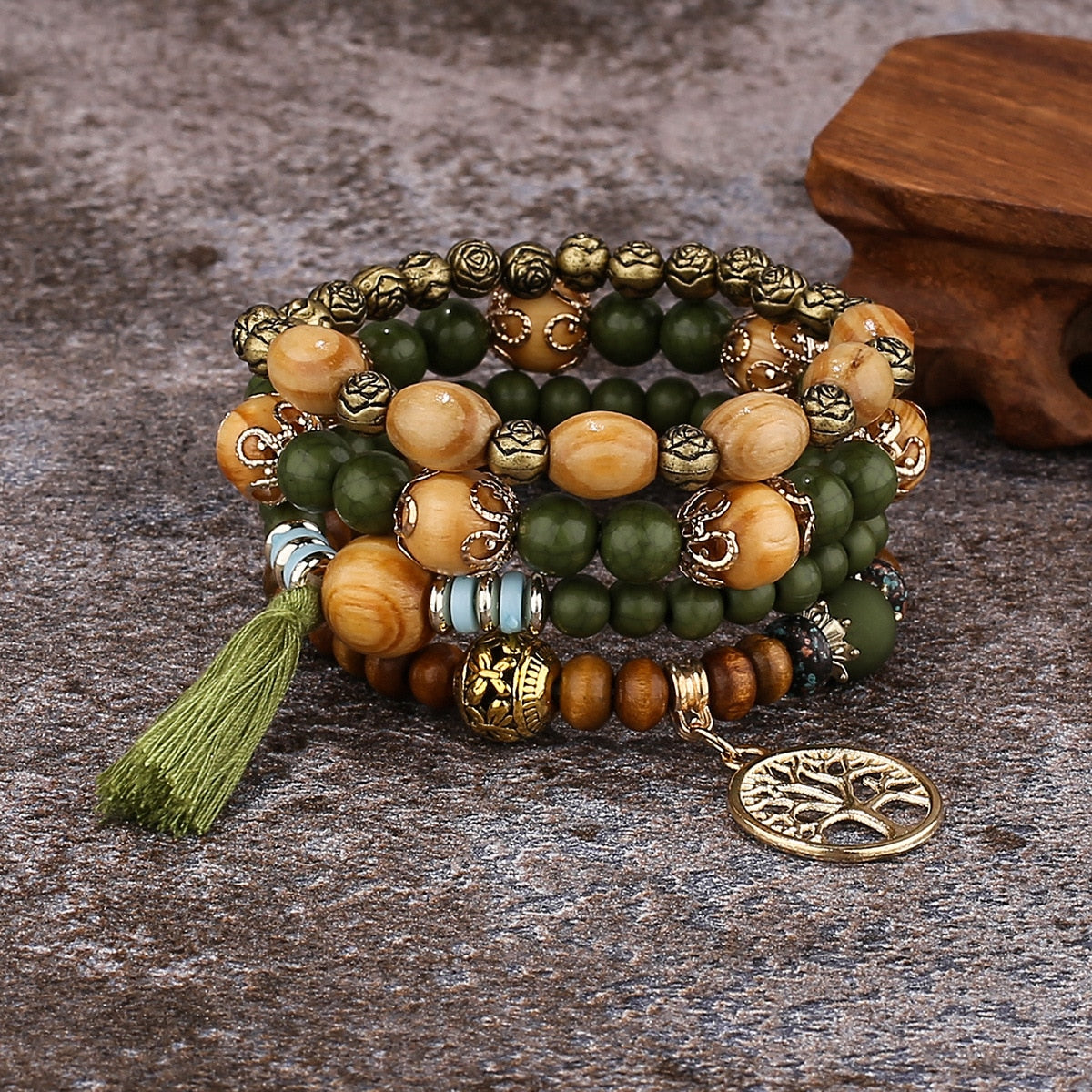 Boho Multilayer Beaded Bangles