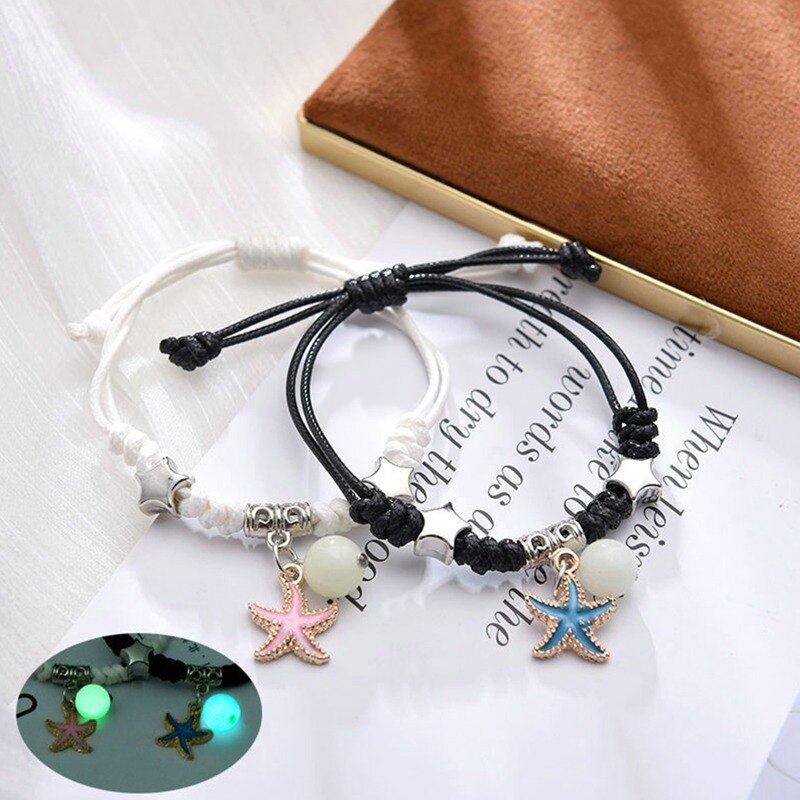 Luminous Moon Star Bracelet Set