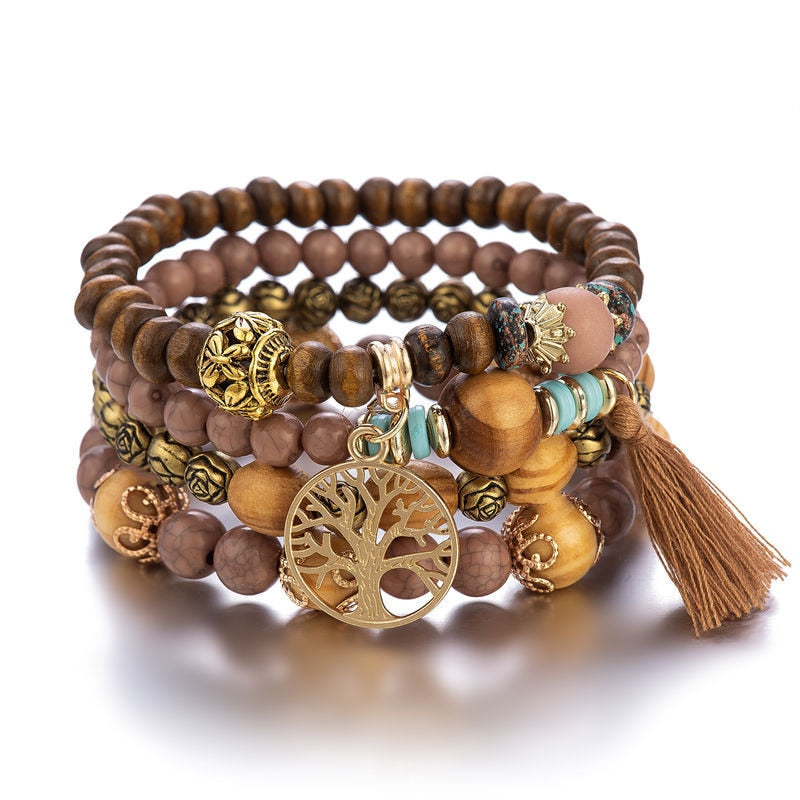 Boho Multilayer Beaded Bangles