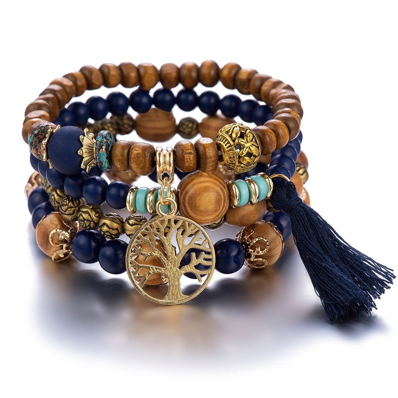 Boho Multilayer Beaded Bangles