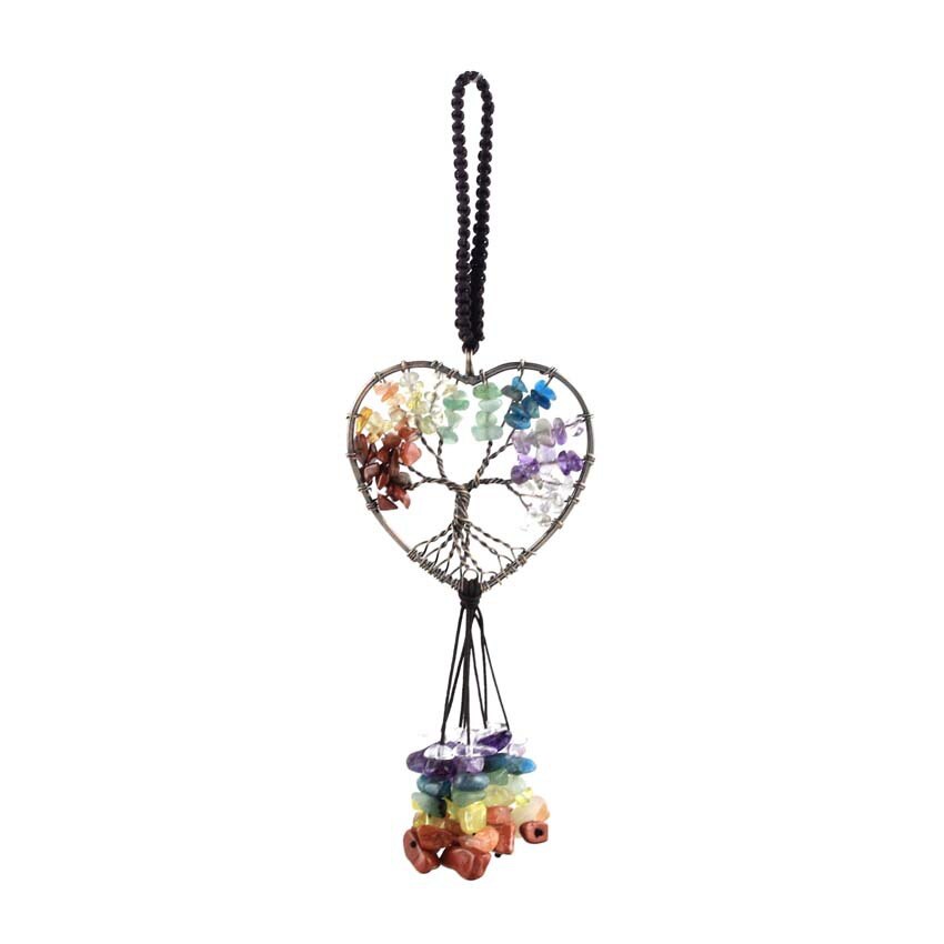 Healing Crystal Tree Of Life Car Ornament