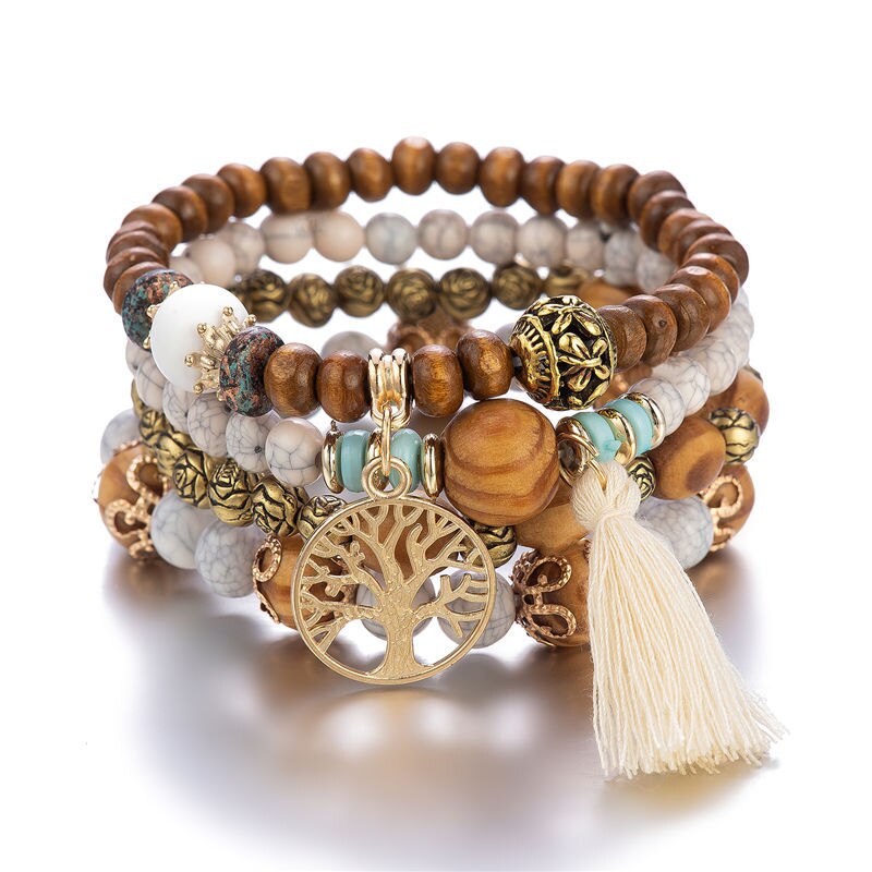 Boho Multilayer Beaded Bangles
